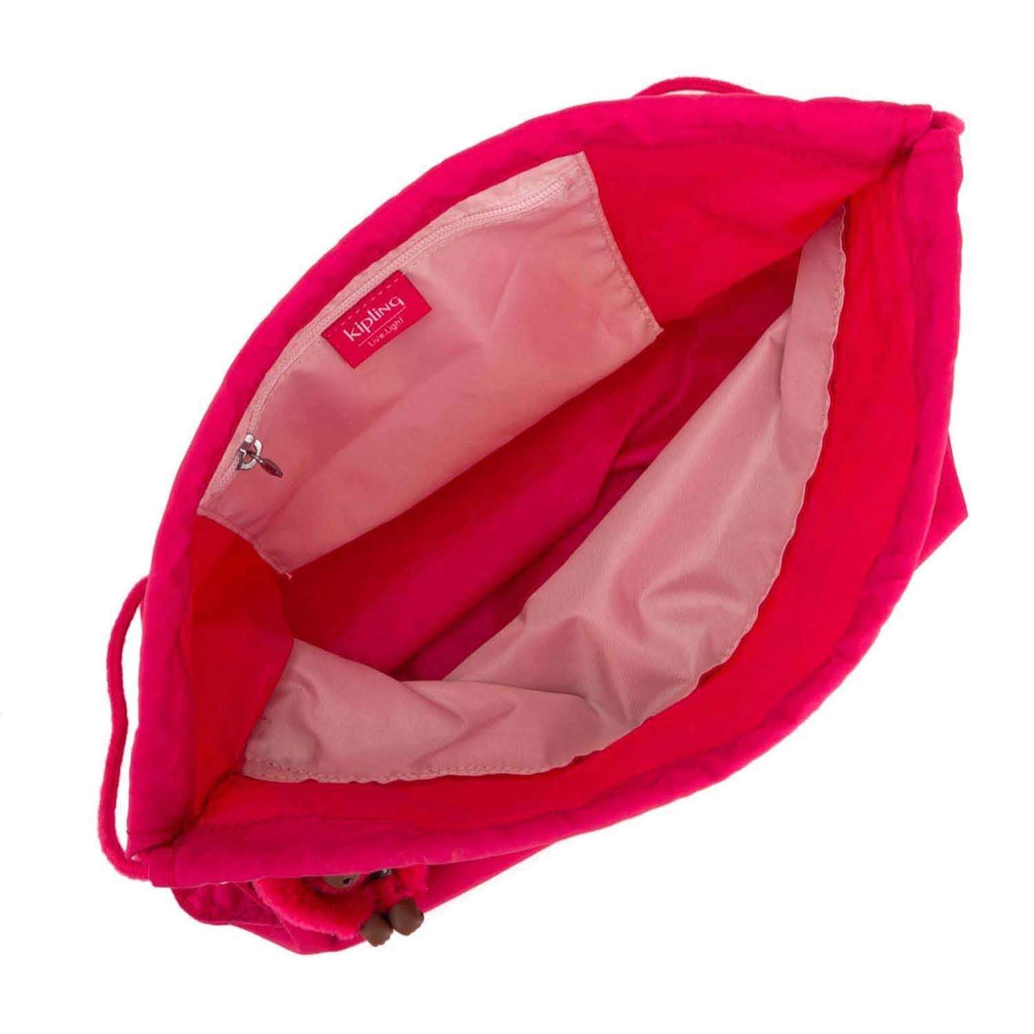 Kipling Supertaboo Drawstring Bag - True Pink - 09487-09F - Jashanmal Home