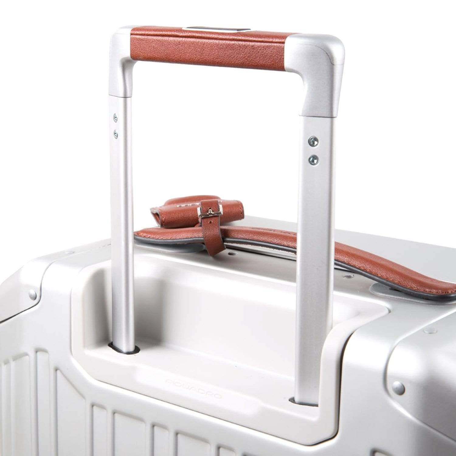 حقيبة سفر بيكوادرو بيقالو فائقة النحافة، متينة، بأربع عجلات مزدوجة، مقاس 55 سم، لون رمادي - BV4425ALU/GRCU