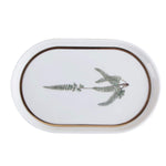 Porland Porselen Botanical Pattern 1 Oval Plate - 18 cm - 04ALM005061 - Jashanmal Home