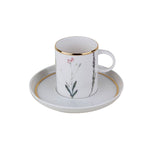 Porland Porselen Botanical Tea Cup and Saucer Set - 200 cc. - 04ALM005073 - Jashanmal Home