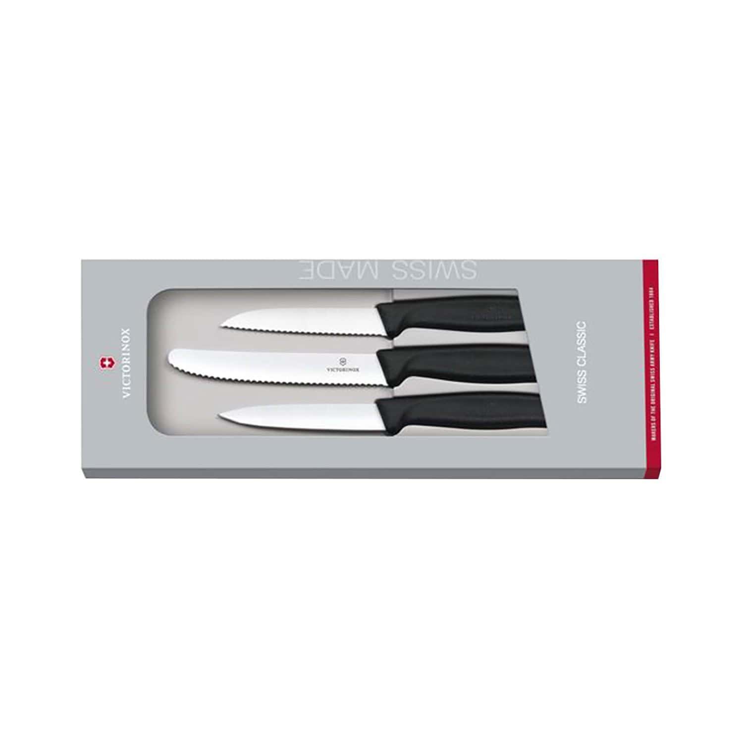 Victorinox Swiss Classic 3 Piece Paring Knife Set - Black - 6.7113.3G - Jashanmal Home